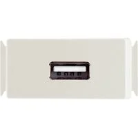 1 Tomada USB 1A Aria 100-240V Branco