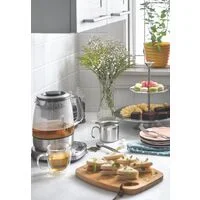 Açucareiro Tramontina Buena com Alça em Aço Inox com Colher Detalhe Brilho 8 cm 350 ml