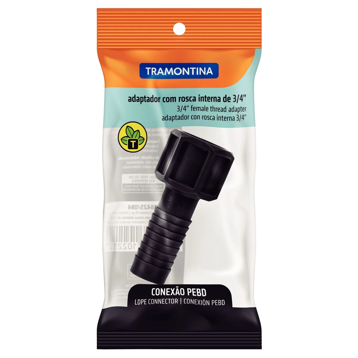 Adaptador com Rosca Interna 3/4" Tramontina para Mangueiras de PEBD