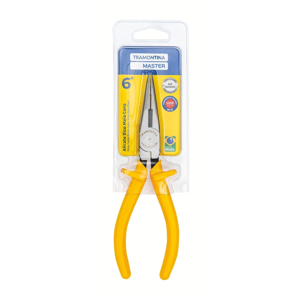 Alicate Bico Meia Cana 6" Isolado 1000 V Tramontina MASTER
