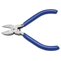 Alicate com Corte Diagonal 4" Tramontina Basic Aço Especial com Empunhadura em PVC Azul