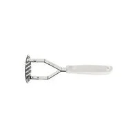 Amassador de Batatas Tramontina Utilità em Aço Inox com Cabo de Polipropileno Branco