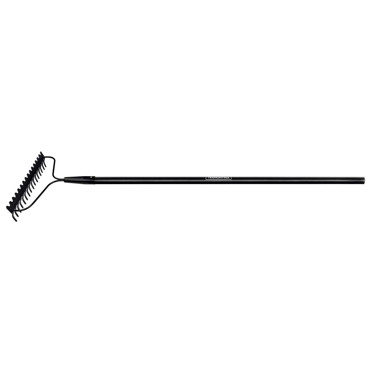 Ancinho Duplo Metálico Pesado com Haste Tramontina 16 Dentes com Cabo de Fibra 135 cm