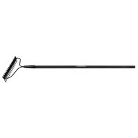 Ancinho Duplo Metálico Pesado com Haste Tramontina 16 Dentes com Cabo de Fibra 135 cm