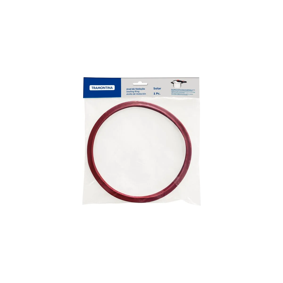 Anel de Vedação em Silicone para Panela de Pressão Tramontina Solar 22 cm