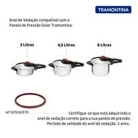 Anel de Vedação em Silicone para Panela de Pressão Tramontina Solar 22 cm
