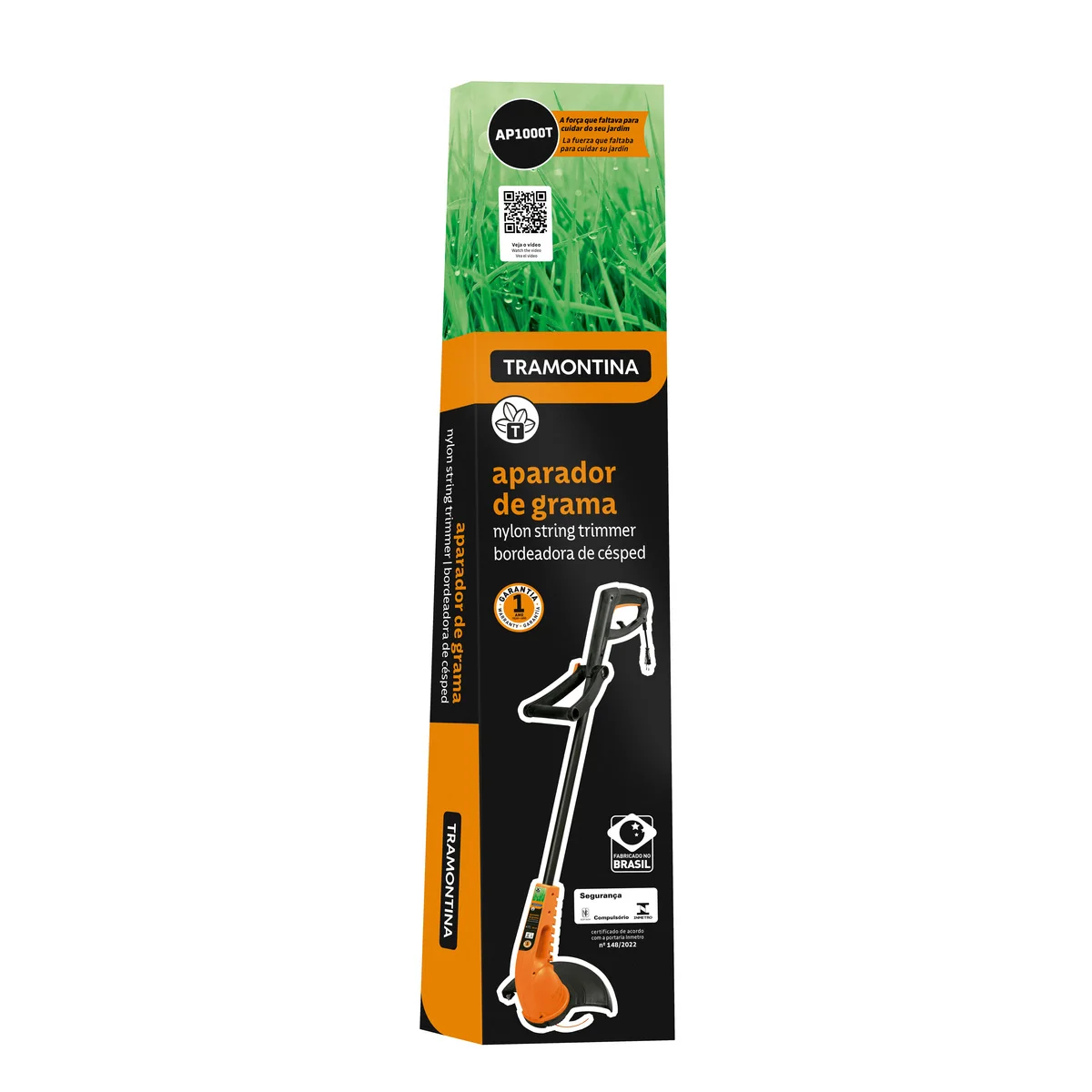 Aparador de Grama Elétrico Tramontina AP1000T com Diâmetro de Corte de 280 mm 1000 W 220 V