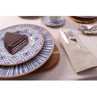 Aparelho de Jantar Tramontina Abstratta em Porcelana Decorada 20 Peças