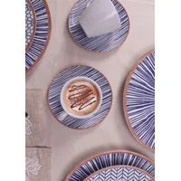 Aparelho de Jantar Tramontina Abstratta em Porcelana Decorada 20 Peças