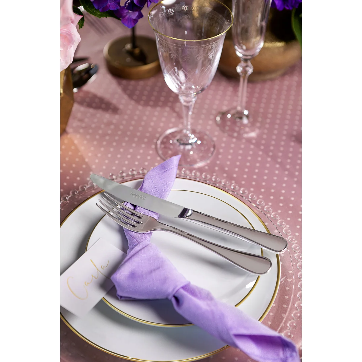 Aparelho de Jantar Tramontina Anna em Porcelana Decorada 20 Peças