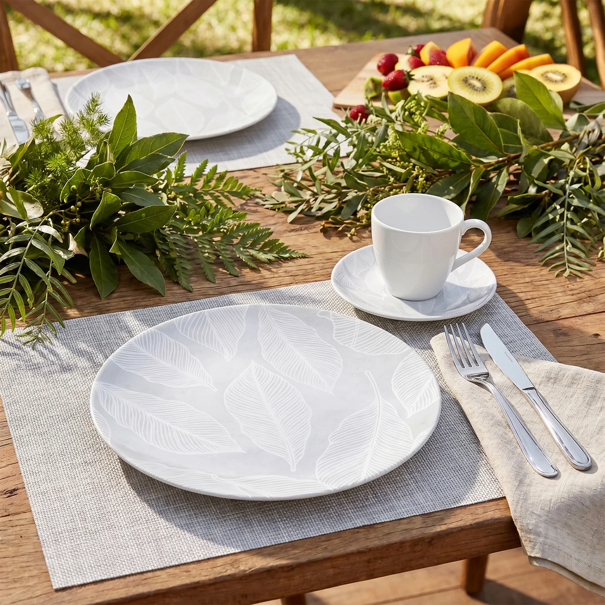 Aparelho de Jantar Tramontina Arbo em Porcelana Decorada 20 Peças