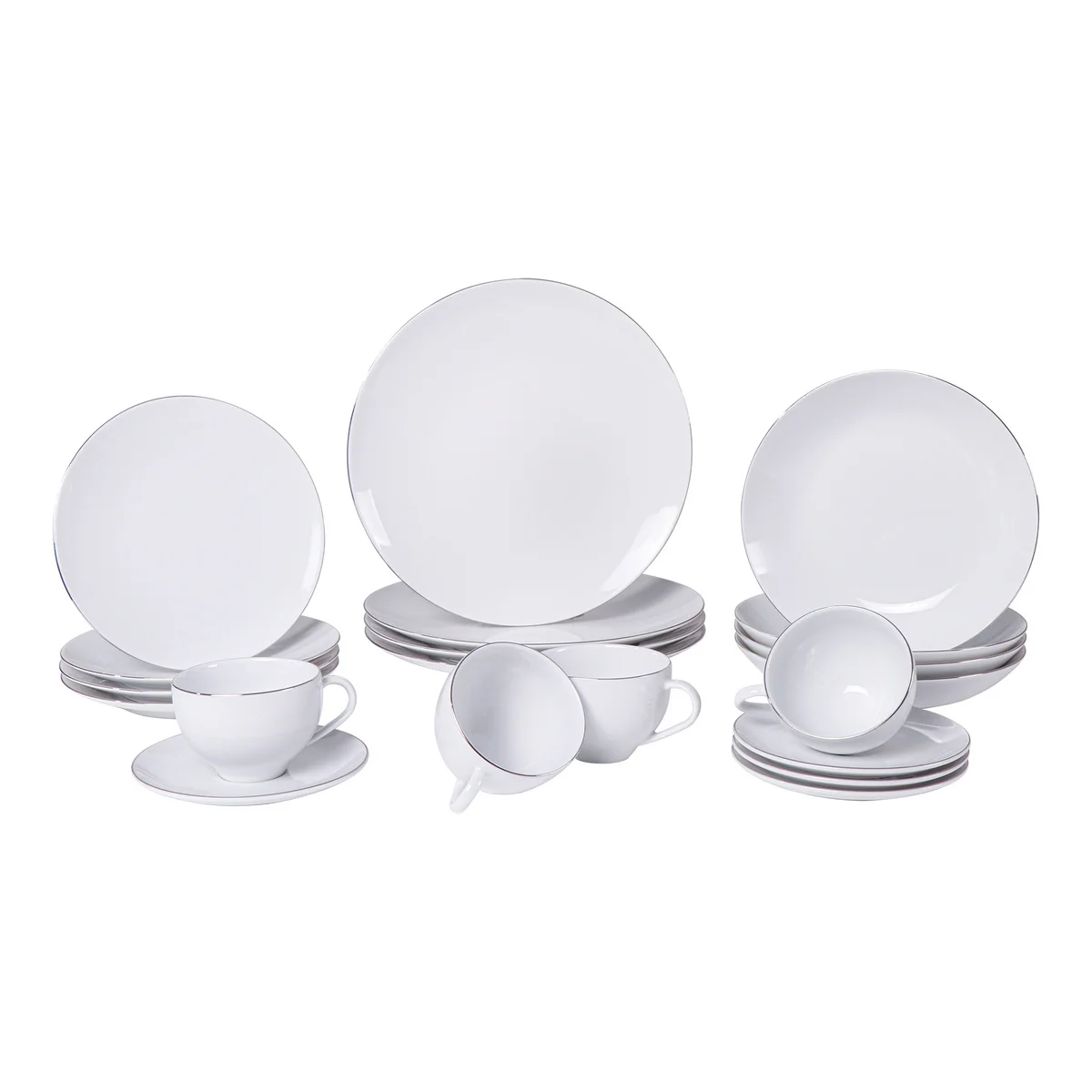 Aparelho de Jantar Tramontina Atena em Porcelana Decorada 20 Peças