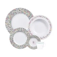 Aparelho de Jantar Tramontina Dalina em Porcelana Decorada 20 Peças