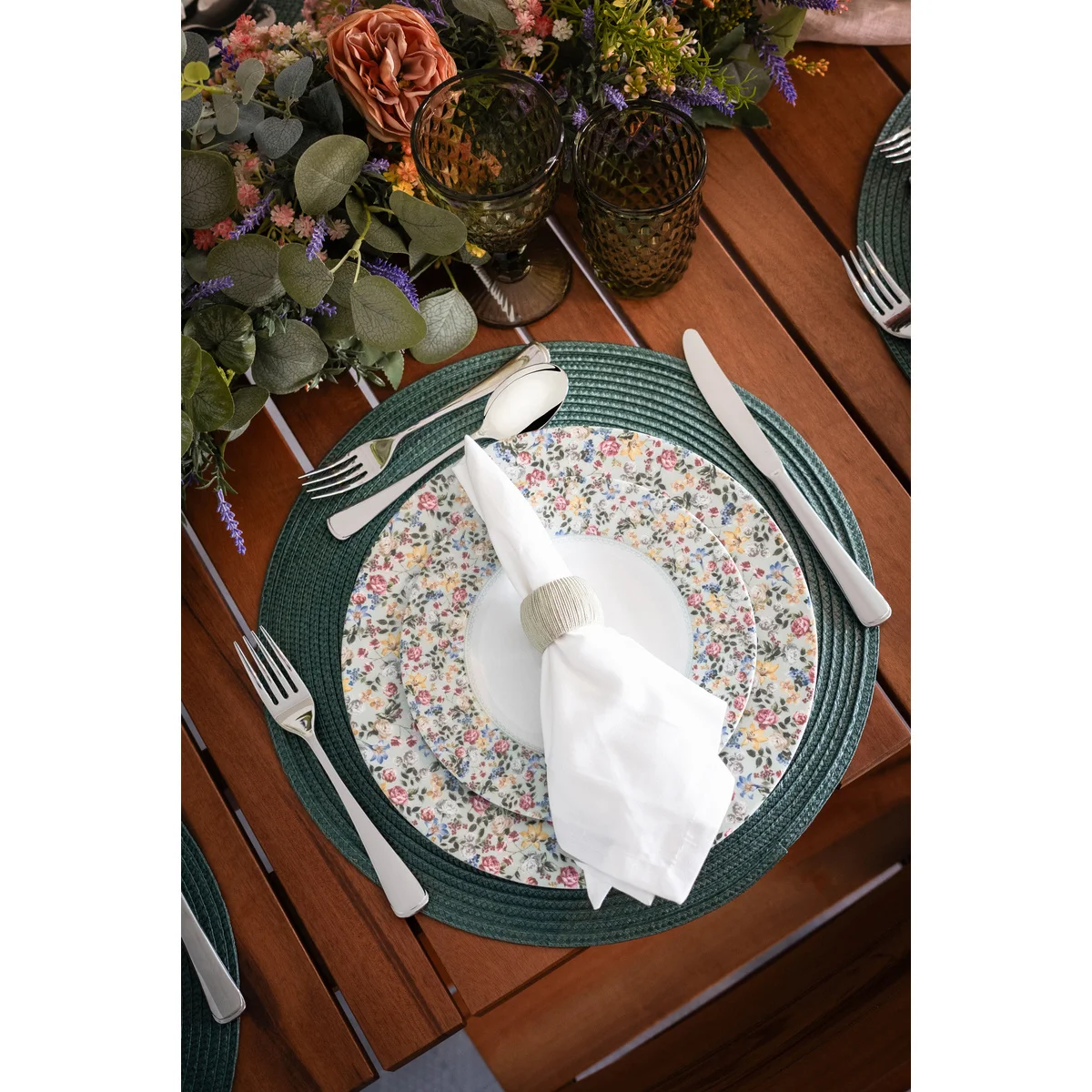 Aparelho de Jantar Tramontina Dalina em Porcelana Decorada 20 Peças