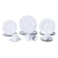 Aparelho de Jantar Tramontina Elisa em Porcelana Decorada 20 Peças