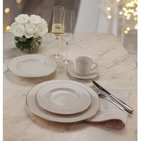 Aparelho de Jantar Tramontina Elisa em Porcelana Decorada 30 Peças