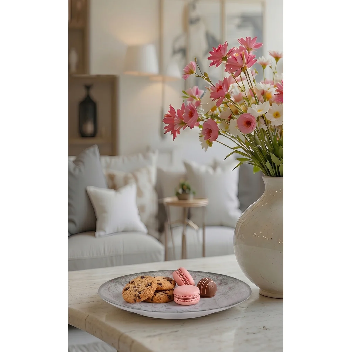 Aparelho de Jantar Tramontina Floralis em Porcelana Decorada 20 Peças