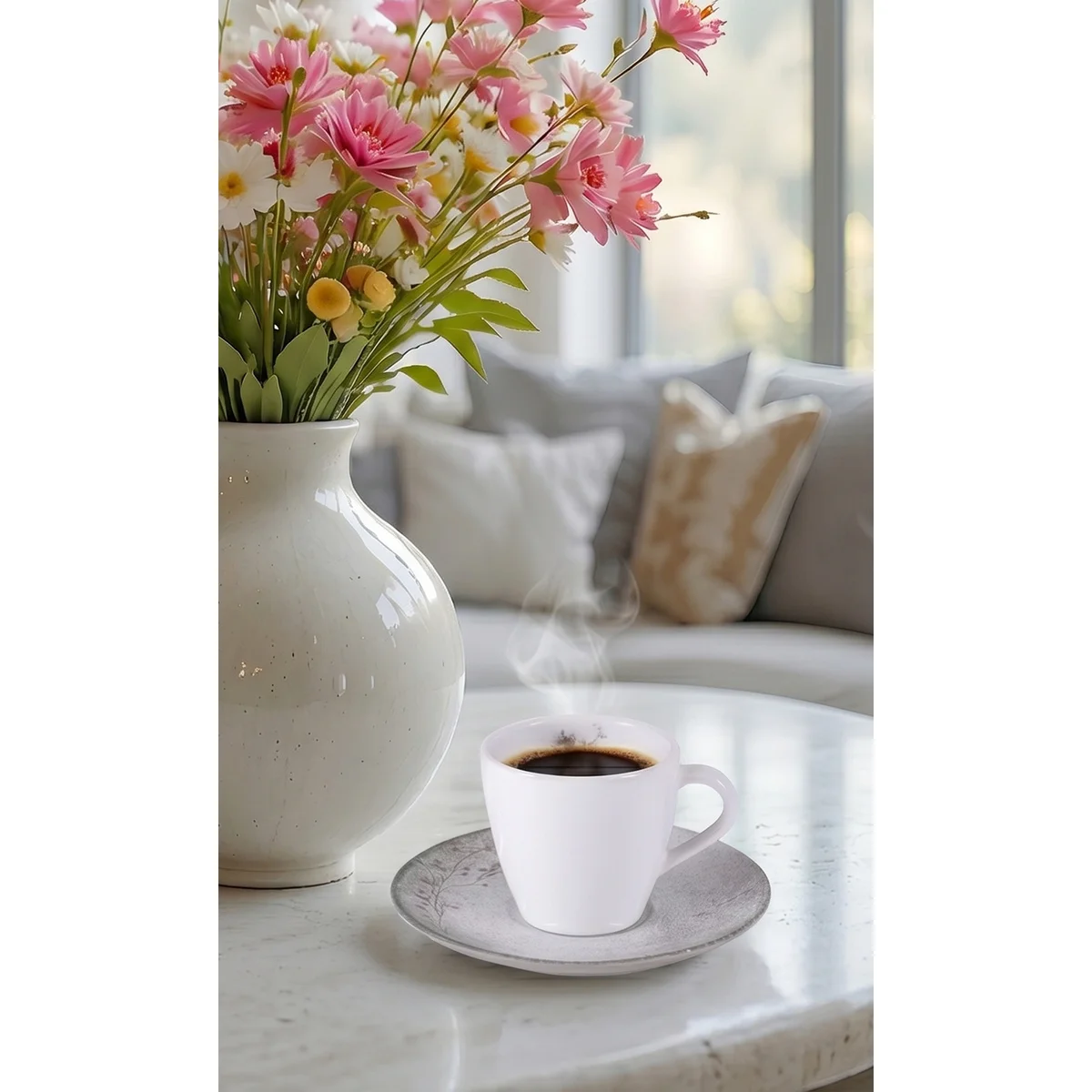 Aparelho de Jantar Tramontina Floralis em Porcelana Decorada 20 Peças