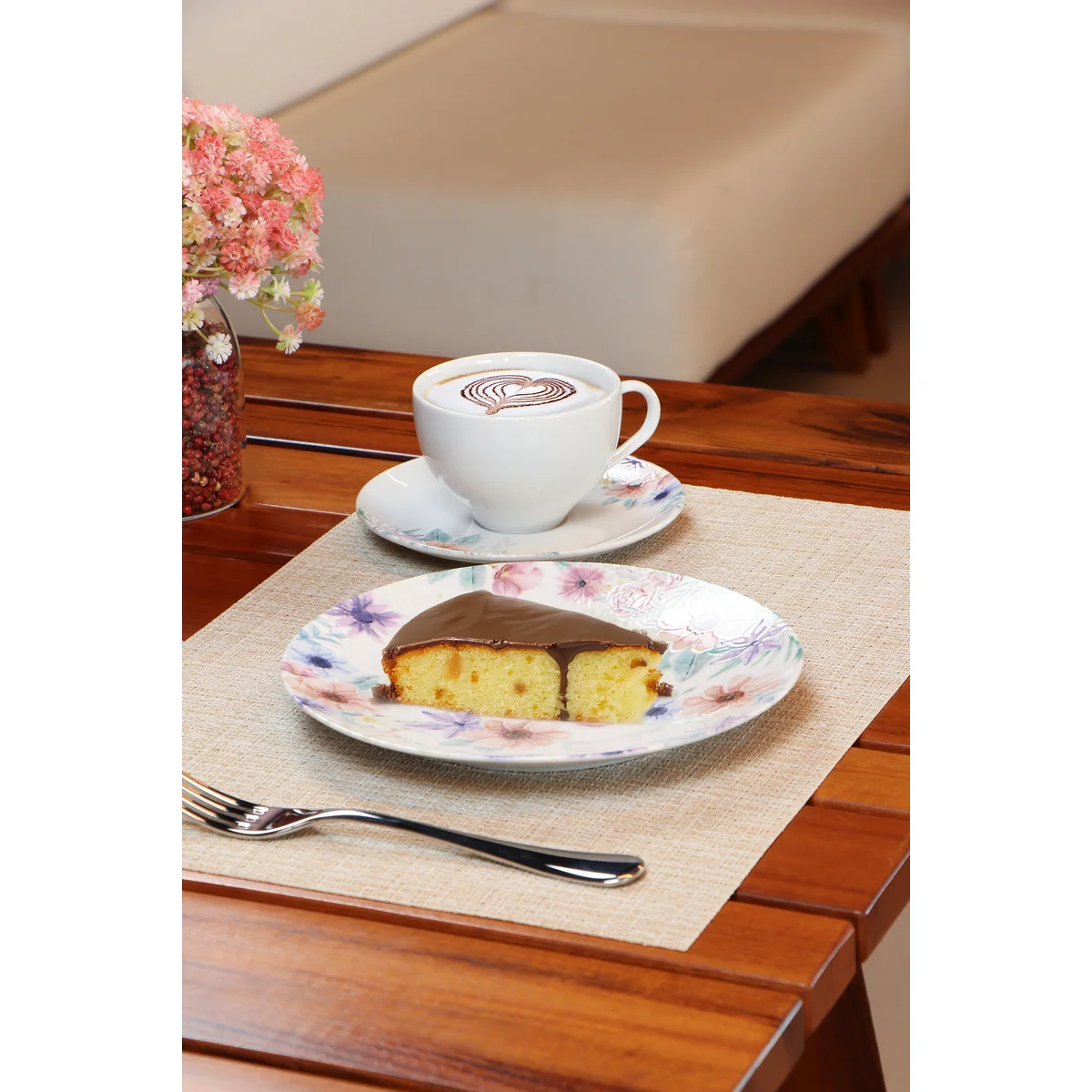 Aparelho de Jantar Tramontina Floratta em Porcelana Decorada 20 Peças
