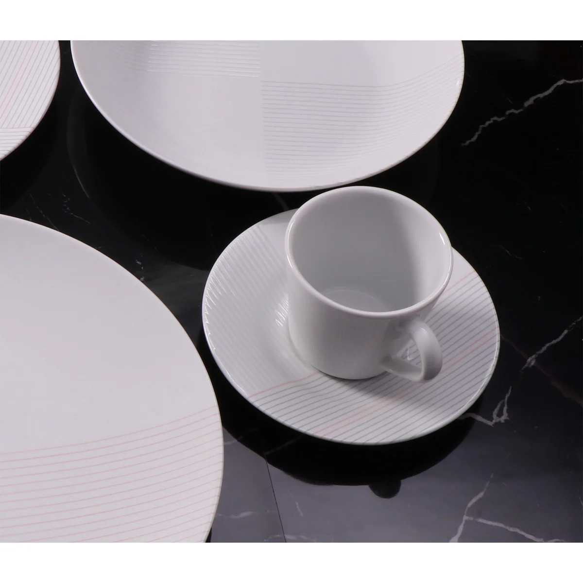 Aparelho de Jantar Tramontina Grid em Porcelana Decorada 20 Peças