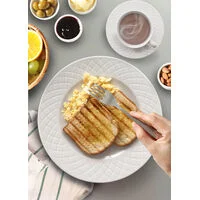 Aparelho de Jantar Tramontina Ingrid em Porcelana Decorada 30 Peças