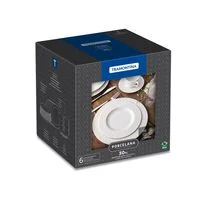 Aparelho de Jantar Tramontina Ingrid em Porcelana Decorada 30 Peças