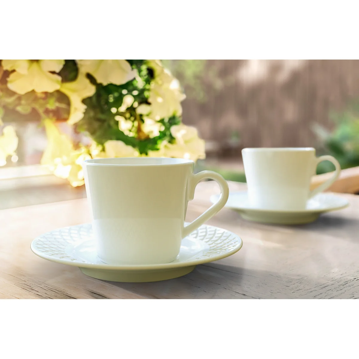 Aparelho de Jantar Tramontina Ingrid em Porcelana Decorada 30 Peças