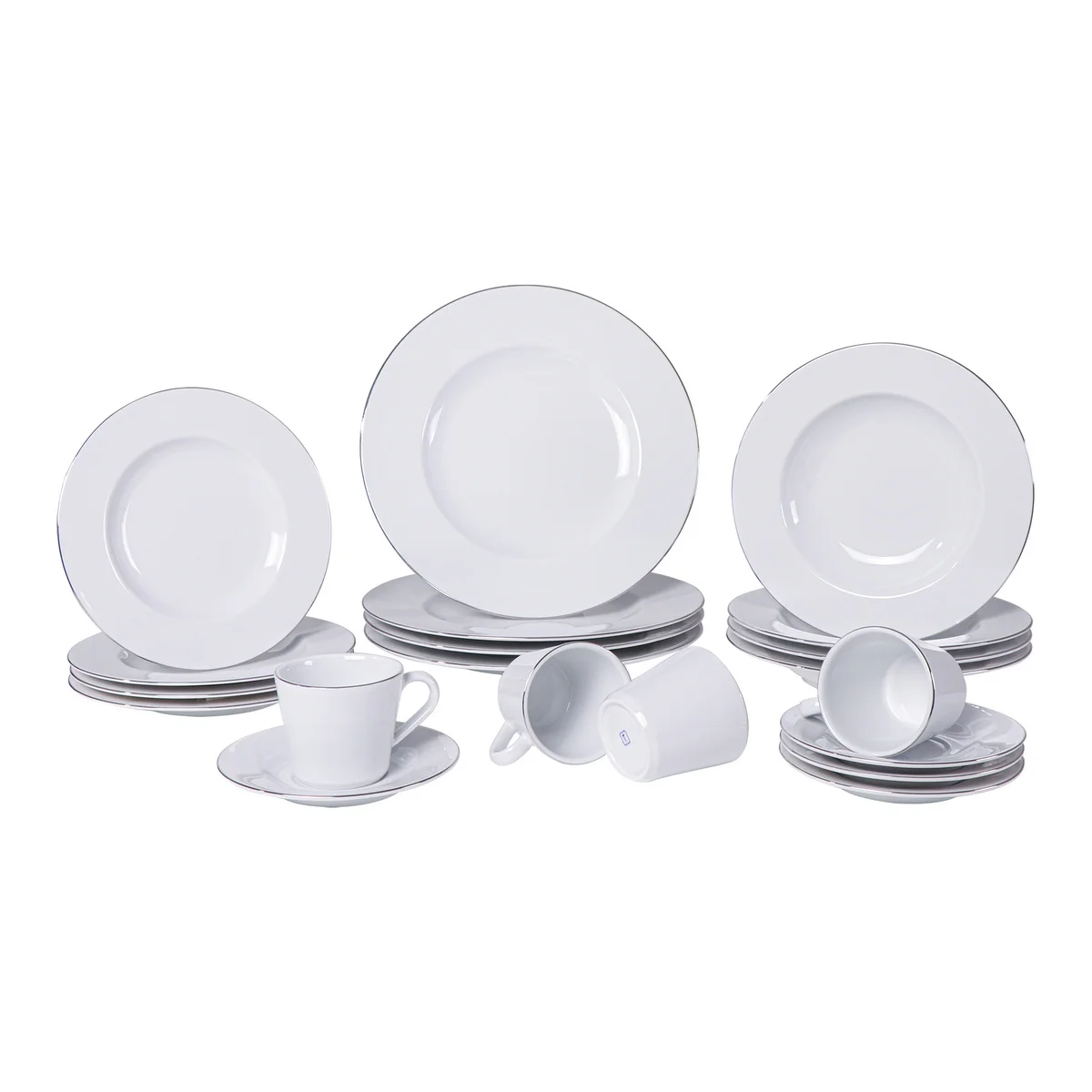 Aparelho de Jantar Tramontina Joana em Porcelana Decorada 20 Peças