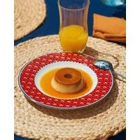 Aparelho de Jantar Tramontina Lazuli em Porcelana Decorada 30 Peças