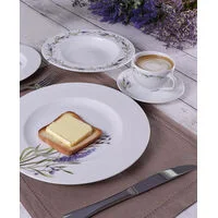 Aparelho de Jantar Tramontina Lilla em Porcelana Decorada 20 Peças