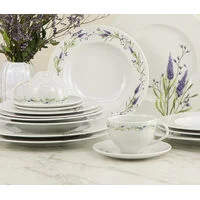 Aparelho de Jantar Tramontina Lilla em Porcelana Decorada 20 Peças