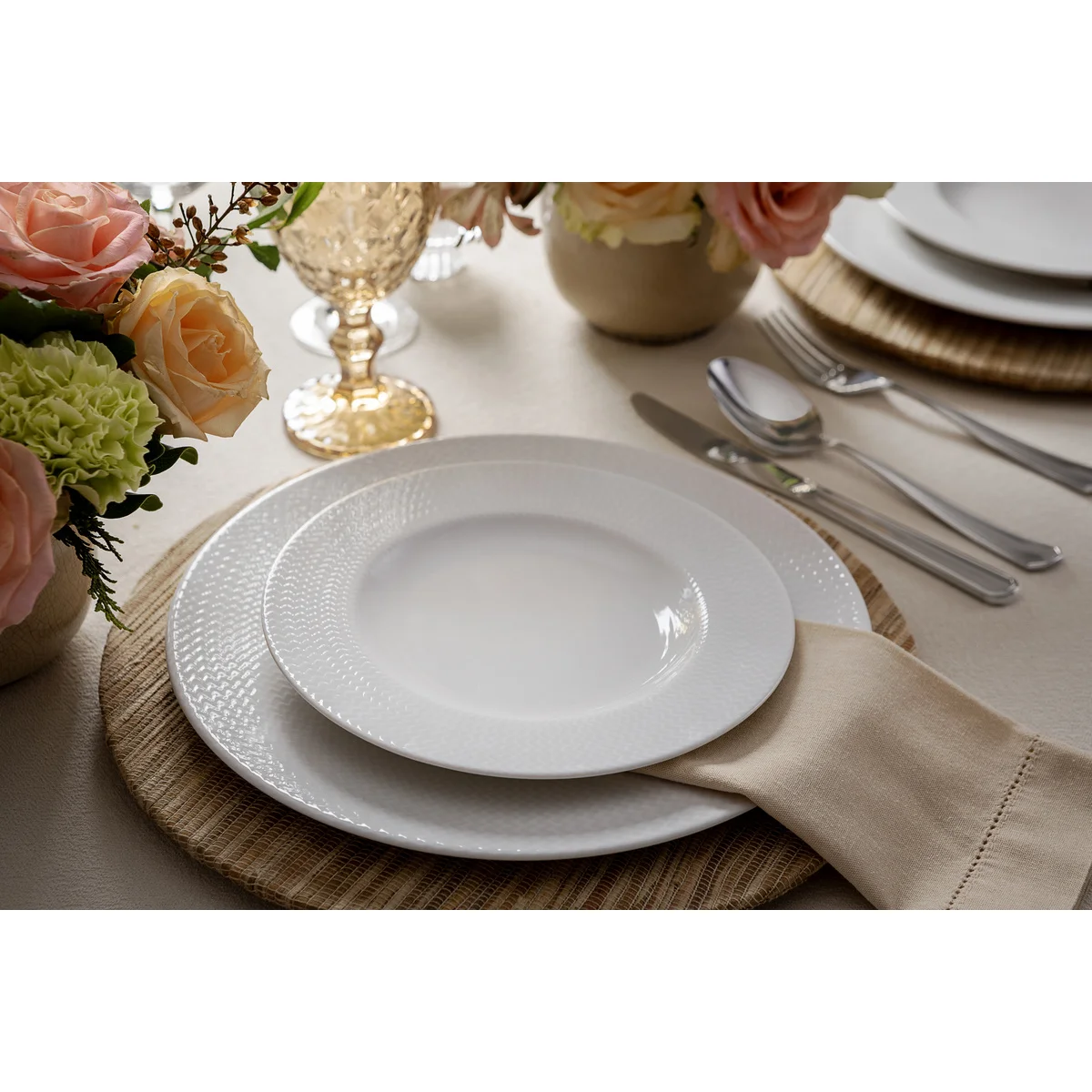 Aparelho de Jantar Tramontina Mesh em Porcelana Decorada 20 Peças