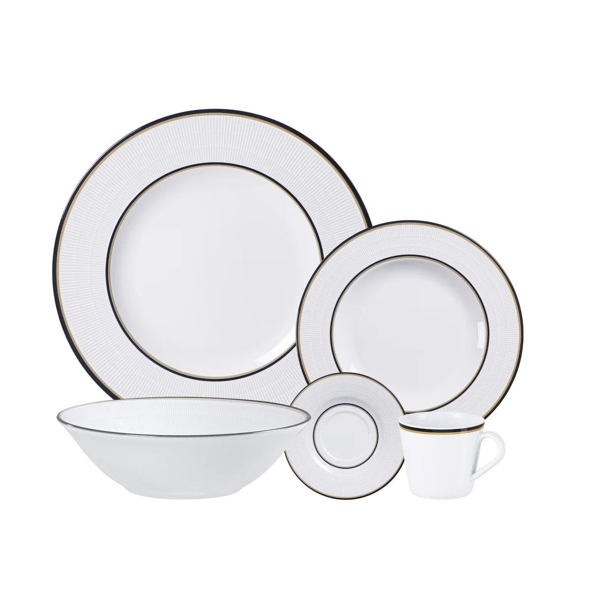 Aparelho de Jantar Tramontina Sidney em Porcelana 20 Peças