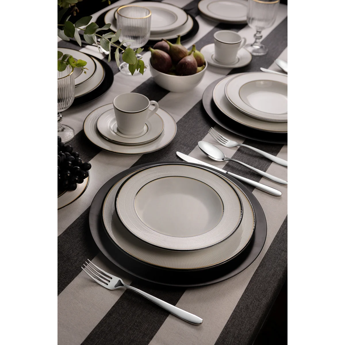 Aparelho de Jantar Tramontina Sienna em Porcelana Decorada 20 Peças