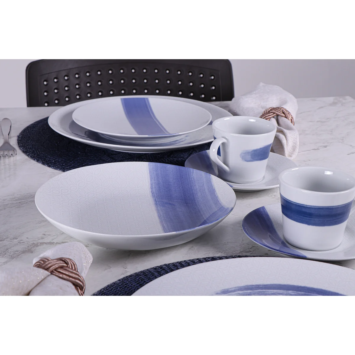 Aparelho de Jantar Tramontina Soho em Porcelana Decorada 30 Peças