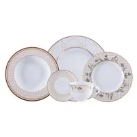 Aparelho de Jantar Tramontina Solaris em Porcelana Decorada 30 Peças