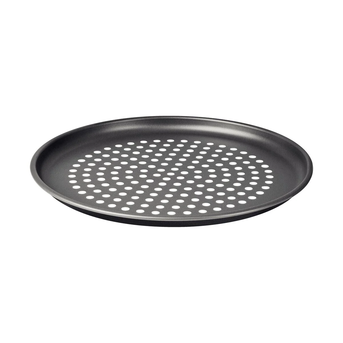 Assadeira para Pizza Tramontina Brasil Perfurada em Alumínio com Revestimento Interno e Externo Antiaderente Starflon Max Grafite 30 cm