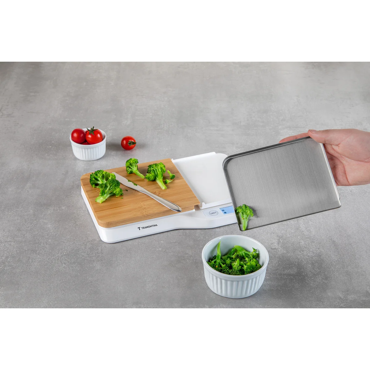 Balança Digital para Cozinha Tramontina Adatto com Tábua de Corte