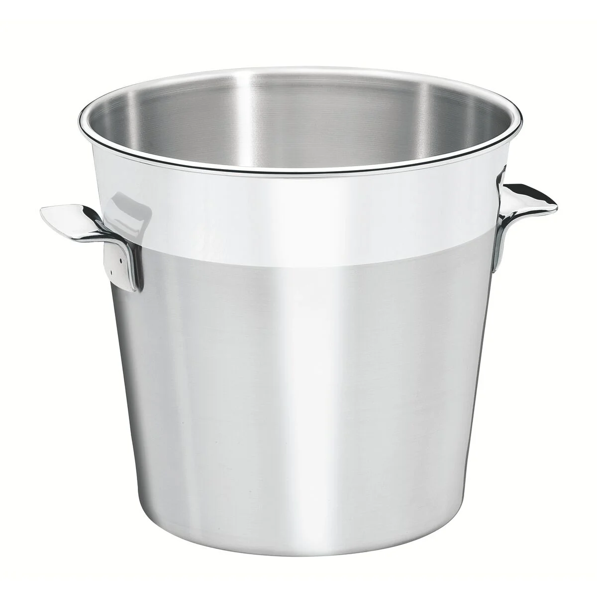 Balde para Garrafas Tramontina Cosmos em Aço Inox Fosco com Borda em Brilho 20 cm 5,2 L