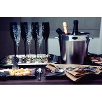 Balde para Garrafas Tramontina Cosmos em Aço Inox Fosco com Borda em Brilho 20 cm 5,2 L