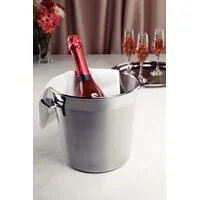 Balde para Garrafas Tramontina Cosmos em Aço Inox Fosco com Borda em Brilho 20 cm 5,2 L