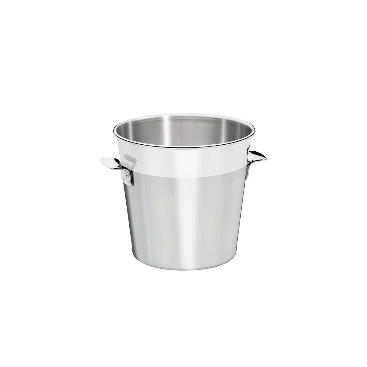 Balde para Gelo Tramontina Cosmos em Aço Inox Fosco com Borda em Brilho 14 cm 1,8 L