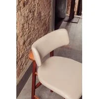 Banco Alto Tramontina Ritmo Maruja com Estofado Bege