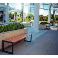 Banco de Madeira Tramontina Urban Highline em Madeira Garapeira com Acabamento Ecoclear 3 Lugares