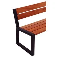 Banco de Madeira Tramontina Urban Highline em Madeira Garapeira com Acabamento Ecoclear e Encosto 190 cm em FSC