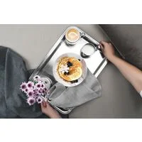 Bandeja Retangular Tramontina Buena em Aço Inox 49x33 cm