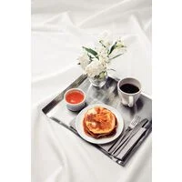 Bandeja Tramontina Quadrata Retangular em Aço Inox Alto Brilho 32 x 28 cm