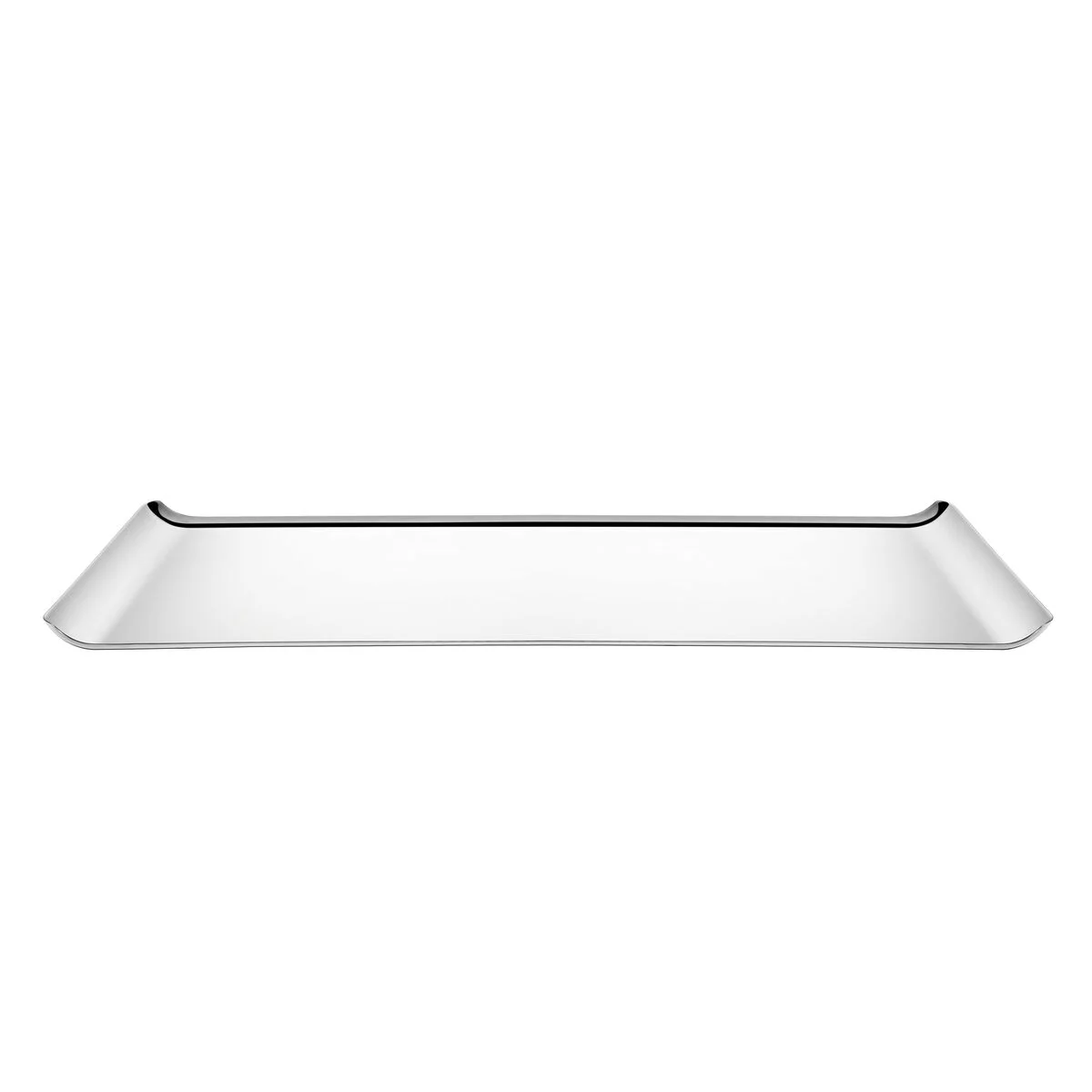 Bandeja Tramontina Quadrata Retangular em Aço Inox Alto Brilho 38x17 cm