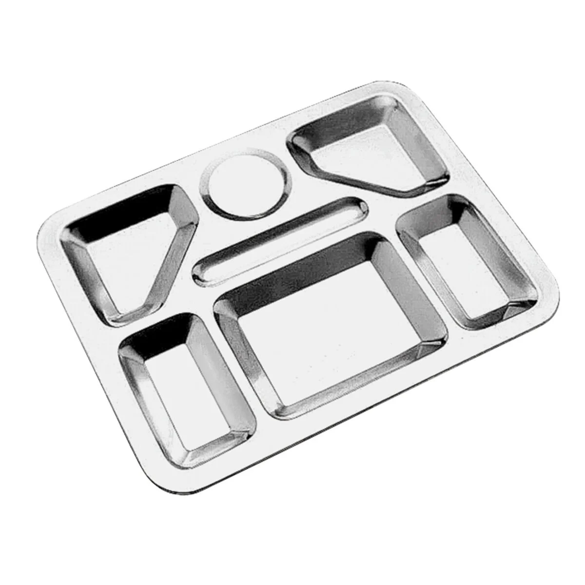 Bandeja Tramontina Service em Aço Inox com 7 Divisórias