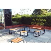 Banqueta de Madeira Tramontina Urban Highline em Madeira Cumaru com Acabamento Ecoclear